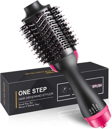 One Step Hot Air Brush – Hair Dryer & Volumizer (3-in-1 Styling Tool)