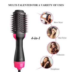 One Step Hot Air Brush – Hair Dryer & Volumizer (3-in-1 Styling Tool)